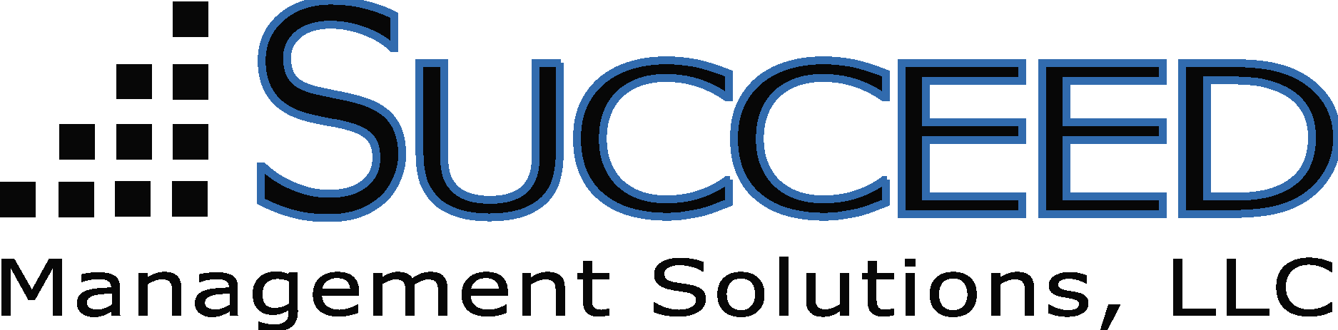 Succeed Management Solutions Black Logo Vector Logo